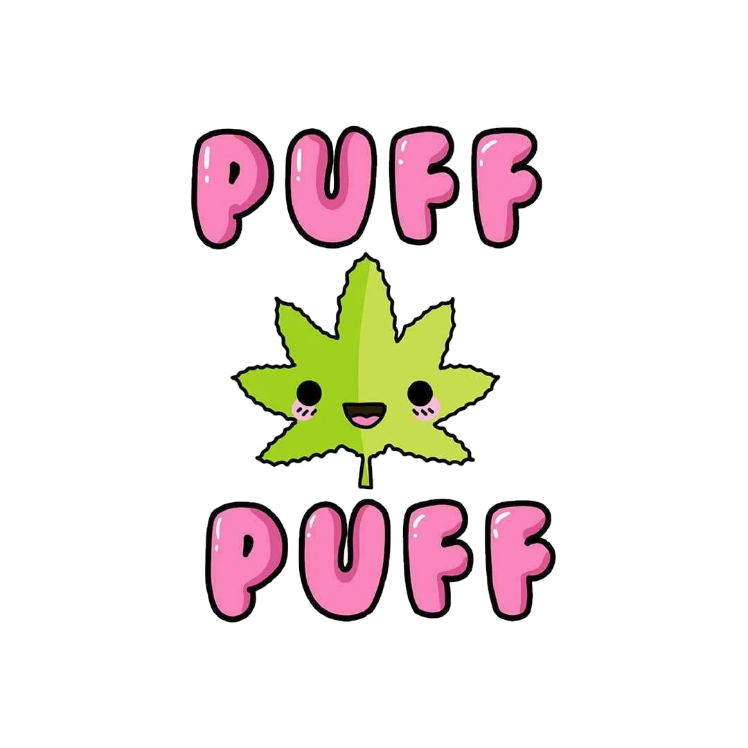 Puff Puff Weed-Weed Sticker